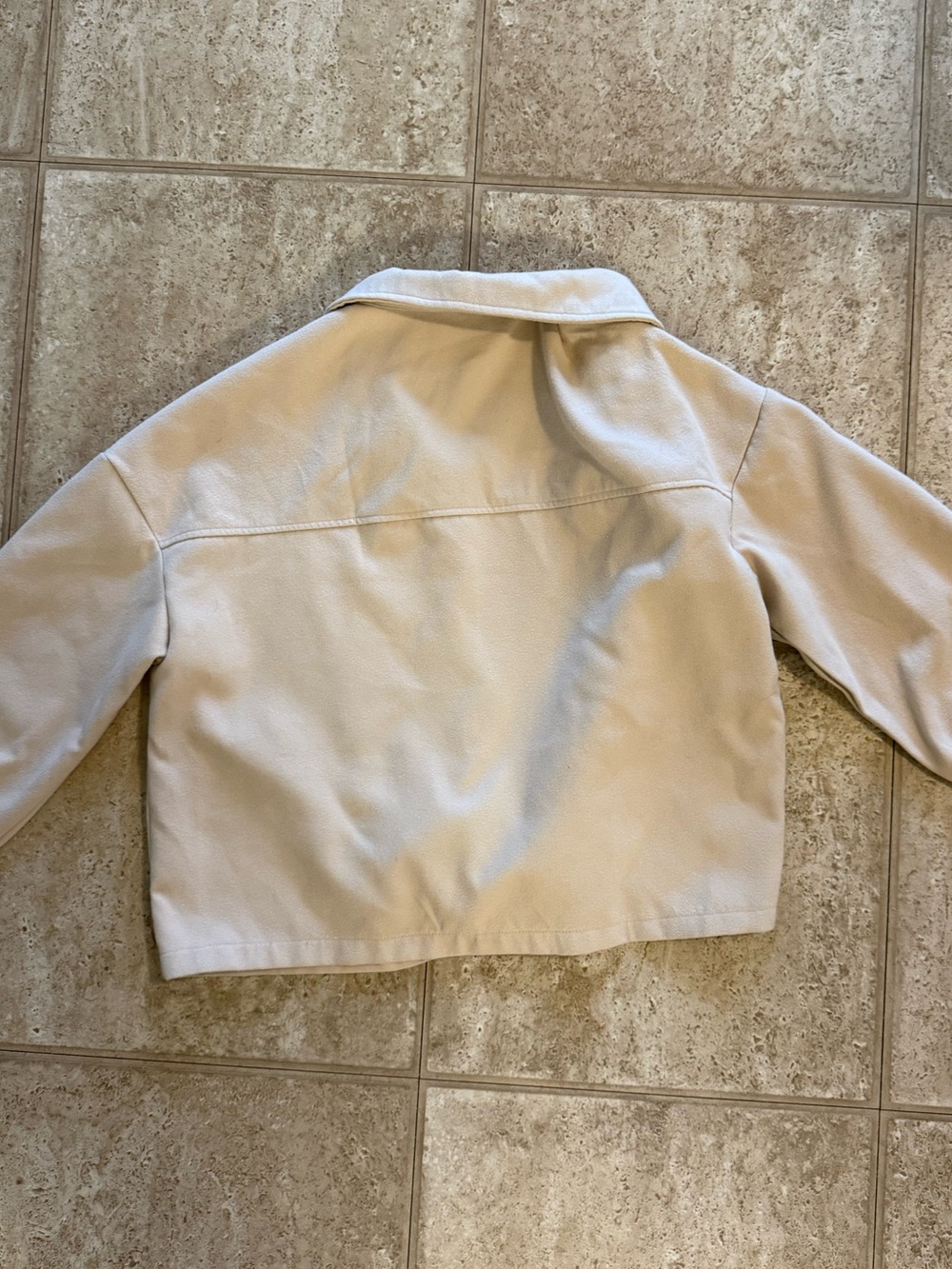 Cream Button-Front Jacket - Picture 5 of 5